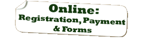 Online: registration, payments and forms